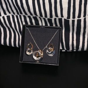 Matching necklace and earrings